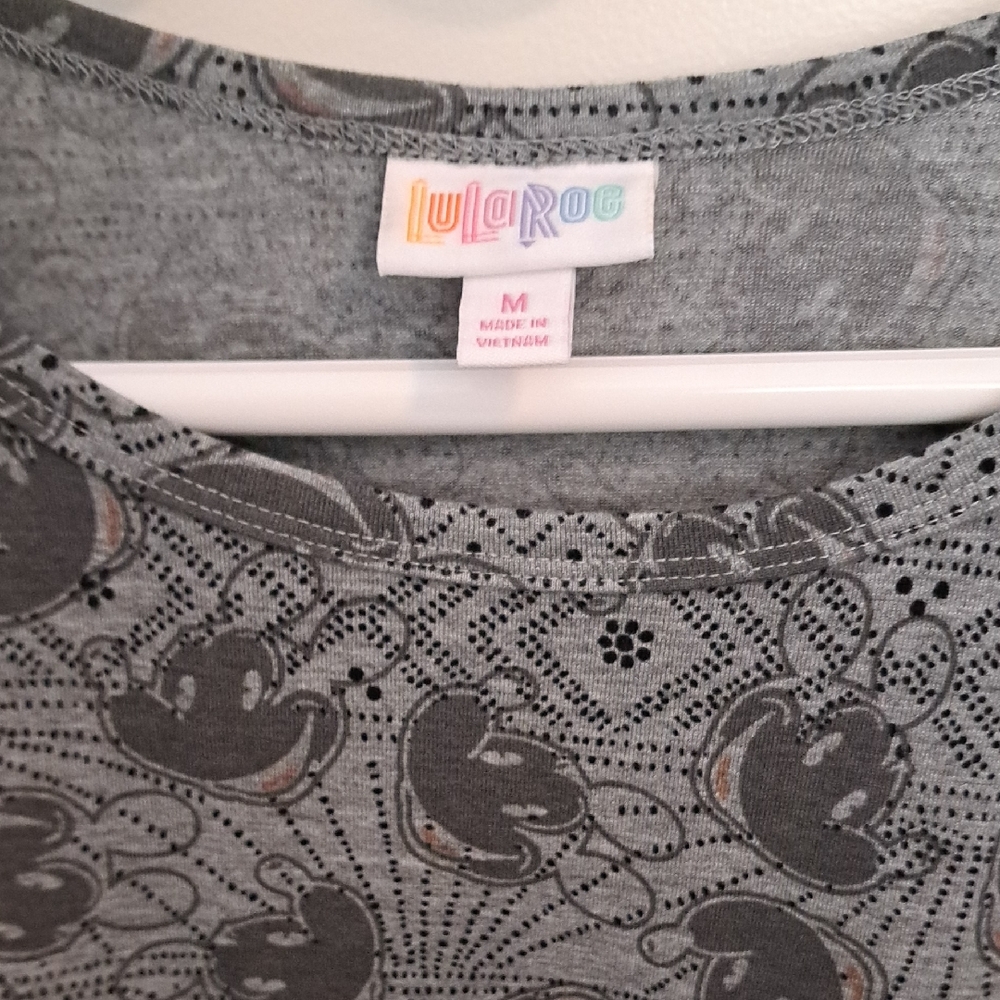 LuLaRoe Kids Leggings in Gray with Fun Print
